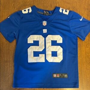 Nike Blue and White Sports Jersey